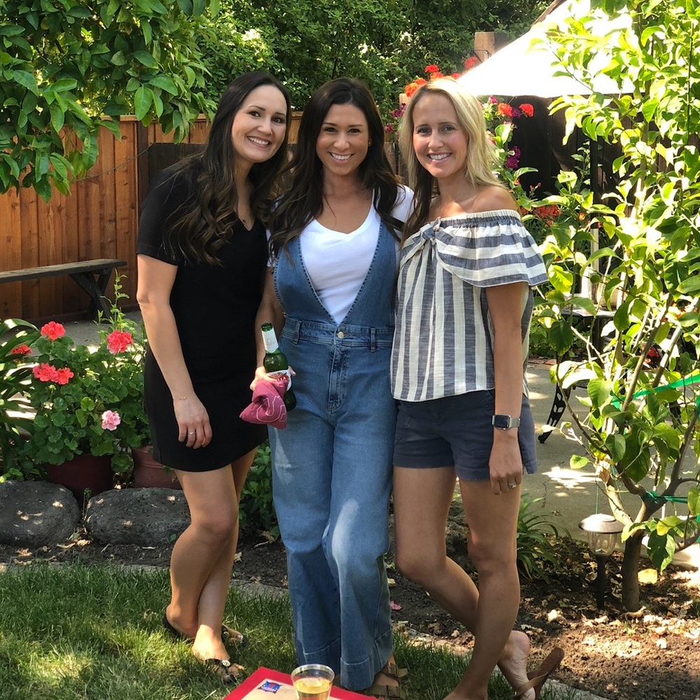 Free people denim overalls with wide leg